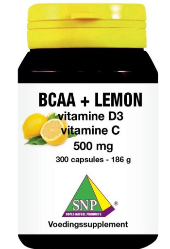 SNP BCAA lemon vitamine D3 vitamine C 500mg (300 Capsules)