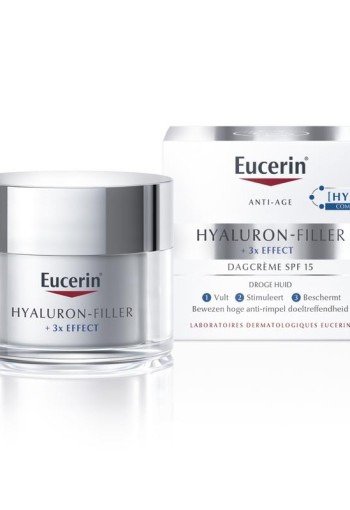 Eucerin Hyaluron-filler + 3x effect dagcreme dr huid SPF15 (50 Milliliter)