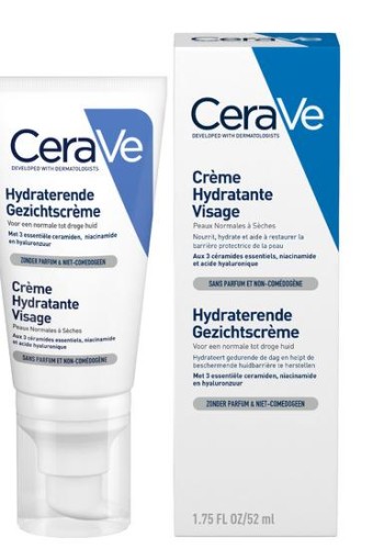 Cerave Gezichtscreme hydraterend (52 Milliliter)