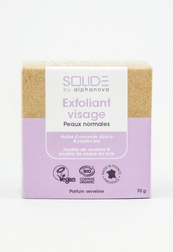 Alphanova Solide Exfoliating bar bio almond jojoba scrub (70 Gram)
