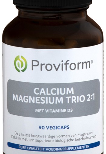 Proviform Calcium magnesium trio 2:1 & D3 (90 Vegetarische capsules)