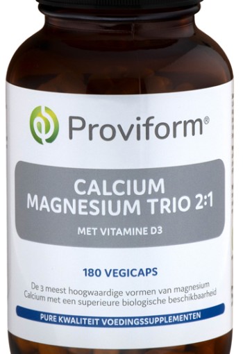 Proviform Calcium magnesium trio 2:1 & D3 (180 Vegetarische capsules)