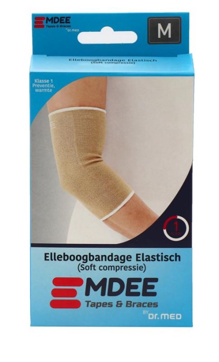 Emdee Elastic support elleboog maat M huidskleur (1 Stuks)
