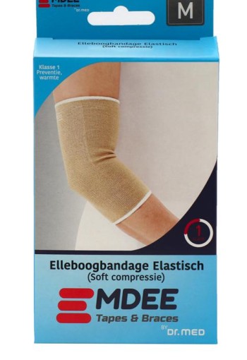 Emdee Elastic support elleboog maat M huidskleur (1 Stuks)