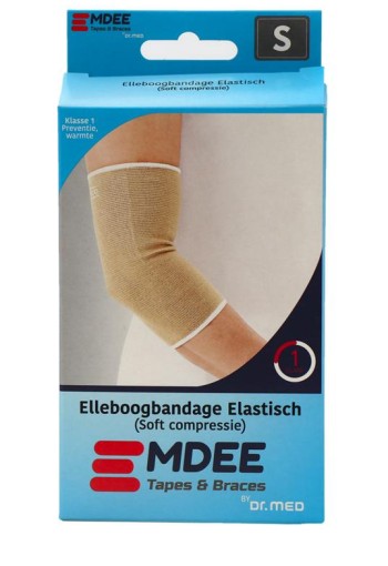 Emdee Elastic support elleboog maat S huidskleur (1 Stuks)