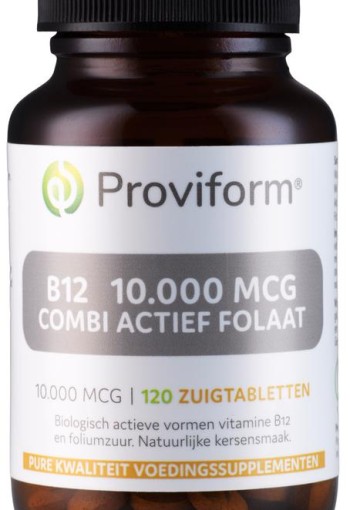 Proviform Vitamine B12 10.000mcg combi actief folaat (120 Zuigtabletten)