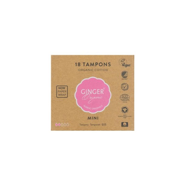 Ginger Organic Tampon mini (18 Stuks)