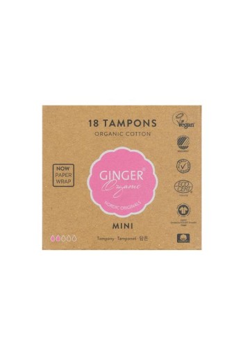 Ginger Organic Tampon mini (18 Stuks)