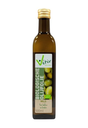 Vitiv Olijfolie mild bakken en braden bio (500 Milliliter)