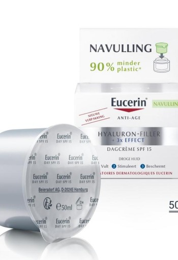 Eucerin Hyaluron-filler + 3x effect dagcreme SPF15 navul (50 Milliliter)