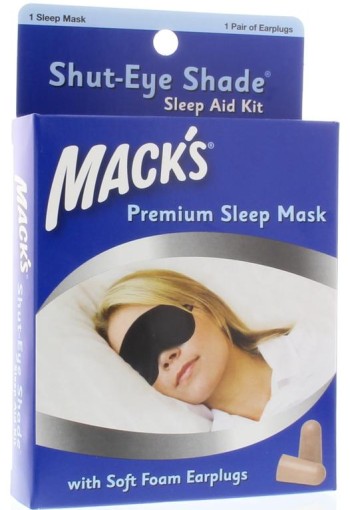 Macks Shut eye shade sleep mask (1 Stuks)