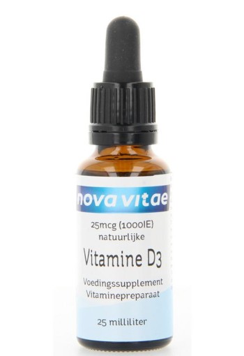 Nova Vitae Vitamine D3 1000IU druppel (25 Milliliter)