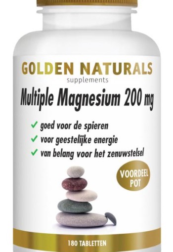 Golden Naturals Multiple magnesium 200mg (180 Tabletten)