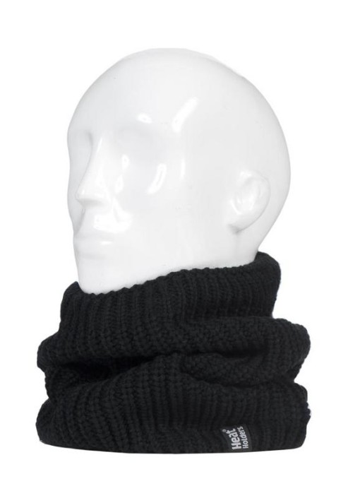 Heat Holders Mens neck warmer black larvic one size (1 Stuks)