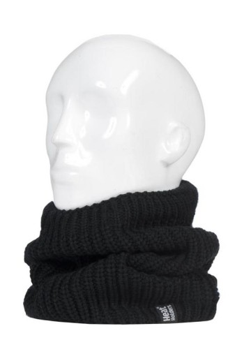 Heat Holders Mens neck warmer black larvic one size (1 Stuks)