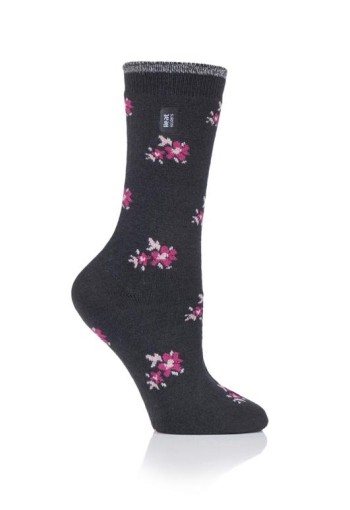 Heat Holders Ladies ultra lite socks maat 4-8 bellis charcoal (1 Paar)