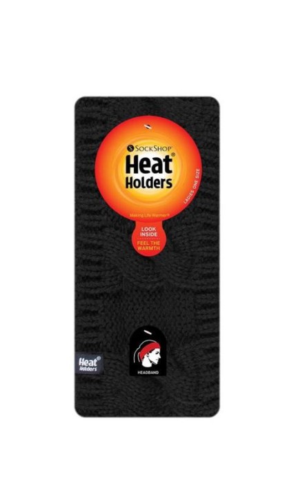 Heat Holders Ladies head band black one size (1 Stuks)
