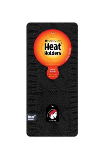 Heat Holders Ladies head band black one size (1 Stuks)