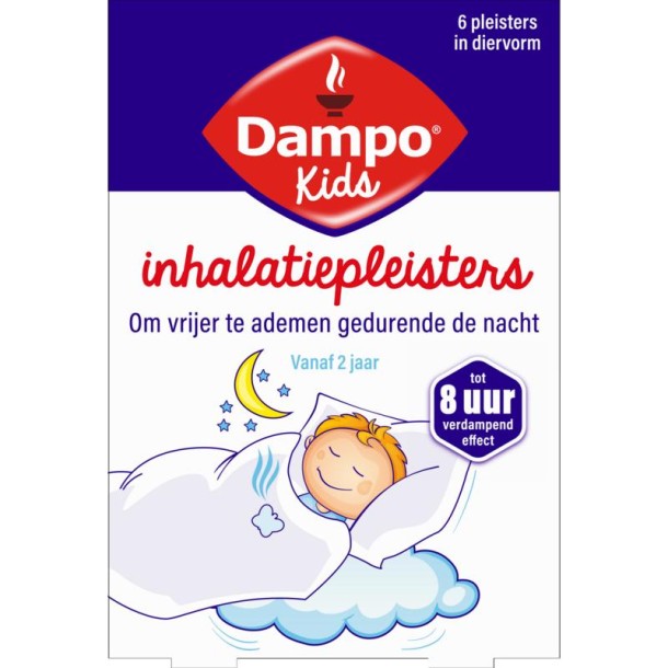 Dampo Kids inhalatiepleister diervormig (6 Stuks)
