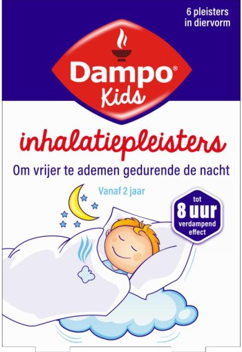 Dampo Kids inhalatiepleister diervormig (6 Stuks)