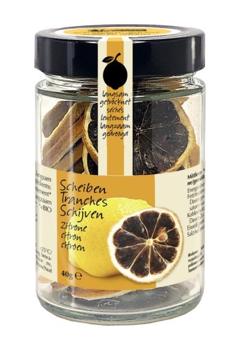 Amanprana Zwarte citroen schijfjes bio (40 Gram)