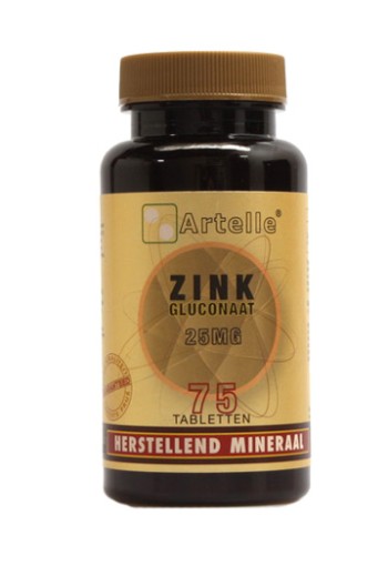 Artelle Zink gluconaat 25mg (75 Tabletten)