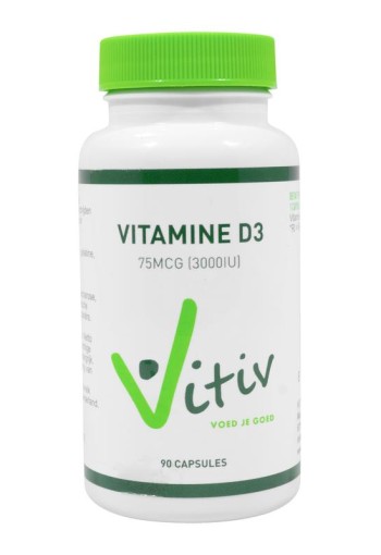 Vitiv Vitamine D3 3000IU/75mcg (90 Softgels)