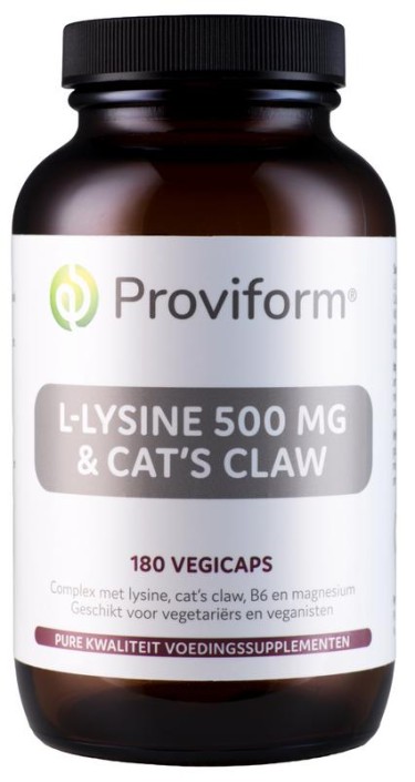 Proviform L-Lysine 500mg & cat's claw (180 Vegetarische capsules)