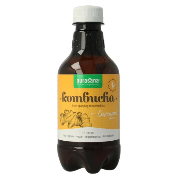 Purasana Kombucha curcuma vegan bio (330 Milliliter)