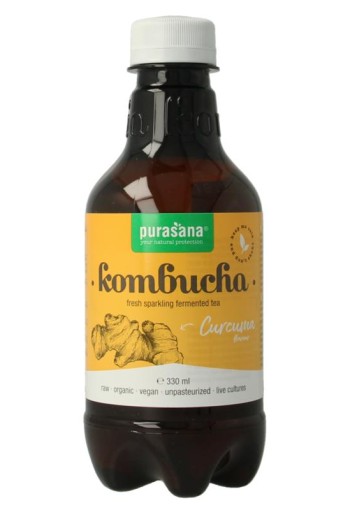 Purasana Kombucha curcuma vegan bio (330 Milliliter)