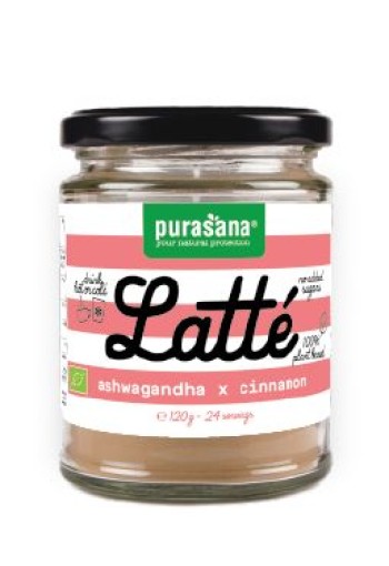 Purasana Latte ashwagandha kaneel vegan bio (120 Gram)