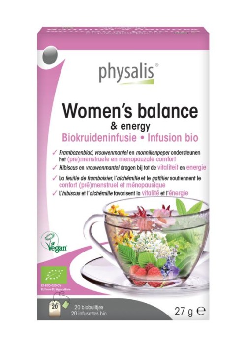 Physalis Women's balance & energy kruideninfusie bio (20 Zakjes)