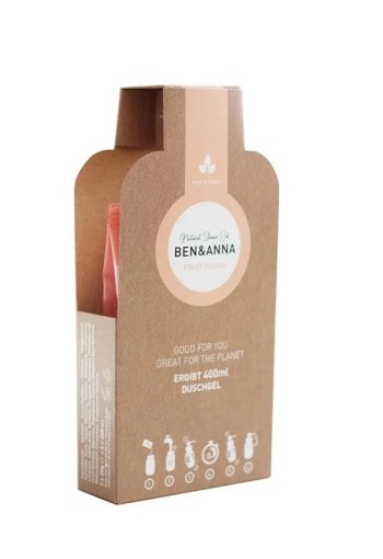 Ben & Anna Showergel flakes fruit fusion (2 Stuks)
