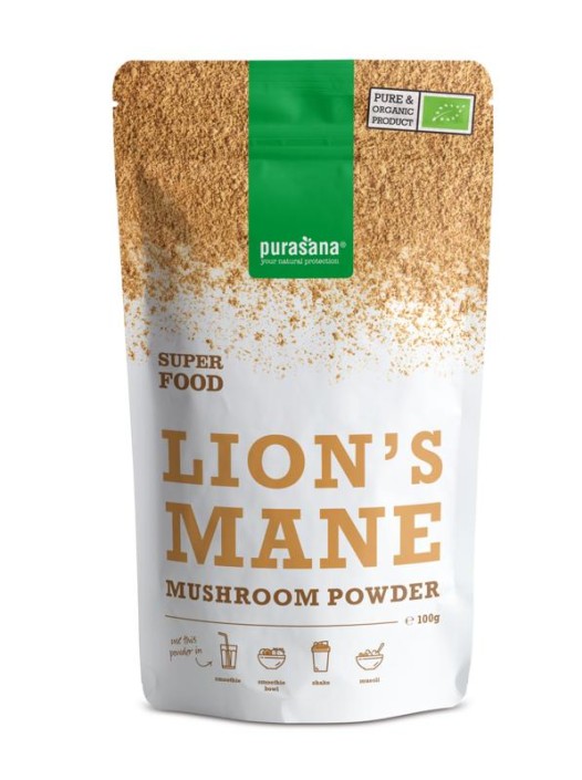 Purasana Lion's mane poeder bio (100 Gram)