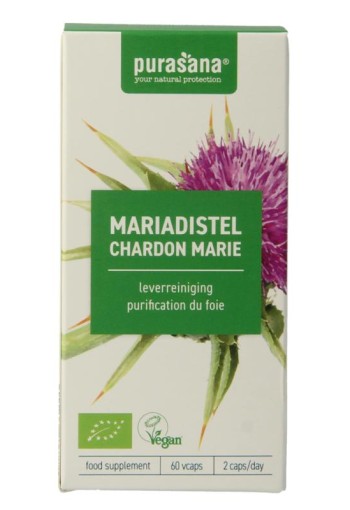 Purasana Mariadistel vegan bio (60 Vegetarische capsules)