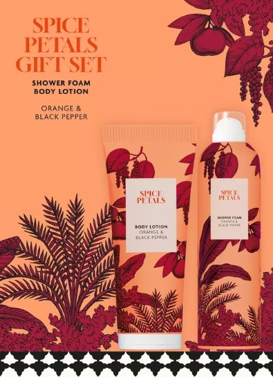 Etos Spice Petals Giftset Foam & Body Lotion