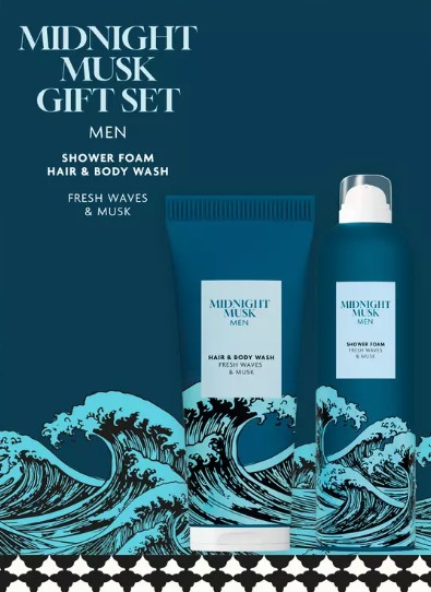 Etos Midnight Musk Giftset Hair Body Wash + Foam