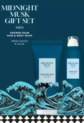 Etos Midnight Musk Giftset Hair Body Wash + Foam