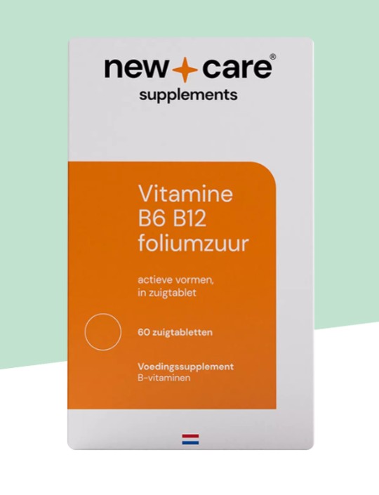 New Care Vitamine B6 B12 Foliumzuur Zuigtabletten 60 stuks