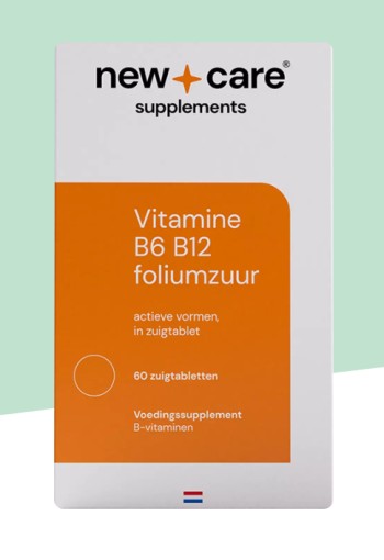 New Care Vitamine B6 B12 Foliumzuur Zuigtabletten 60 stuks