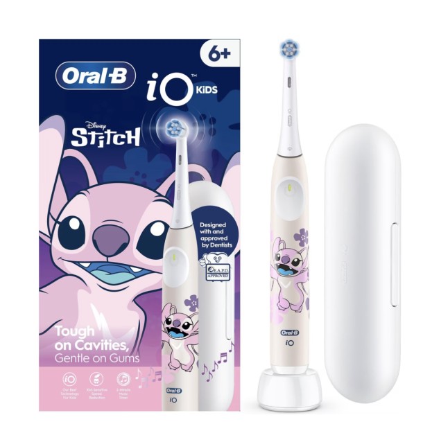 Oral-B iO Kids Disney Angel elektrische tandenborstel, Lilo & Stitch