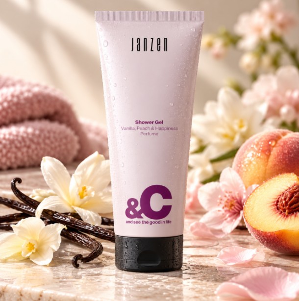 Janzen Shower Gel &C Vanilla Peach & Happiness