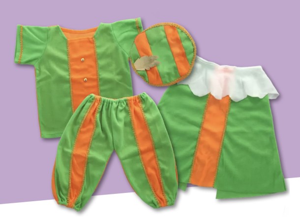Pietenpakje Oranje Groen
