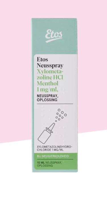 Etos Neusspray Xylometazoline HCl Menthol 1 MG/ 10ML