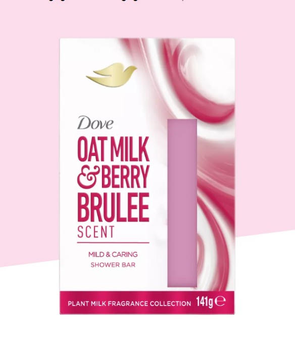 Dove Bar Soap Oat Milk & Berry Brulee