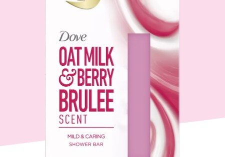 Dove Bar Soap Oat Milk & Berry Brulee