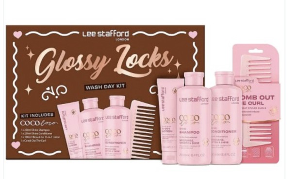 Lee Stafford Glossy Locks Wash Day Kit 250ml