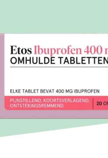 Etos Ibuprofen 400 MG Omhulde Tabletten 20 stuks