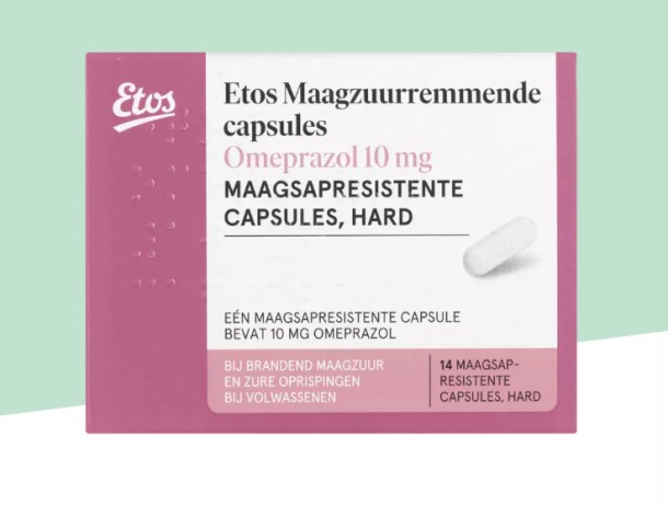 Etos Omeprazol 10 mg Maagzuurremmende Capsules  14 stuks capsule