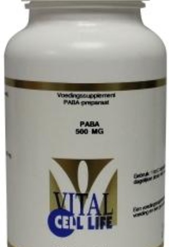 Vital Cell Life PABA 500mg (100 Vegetarische capsules)